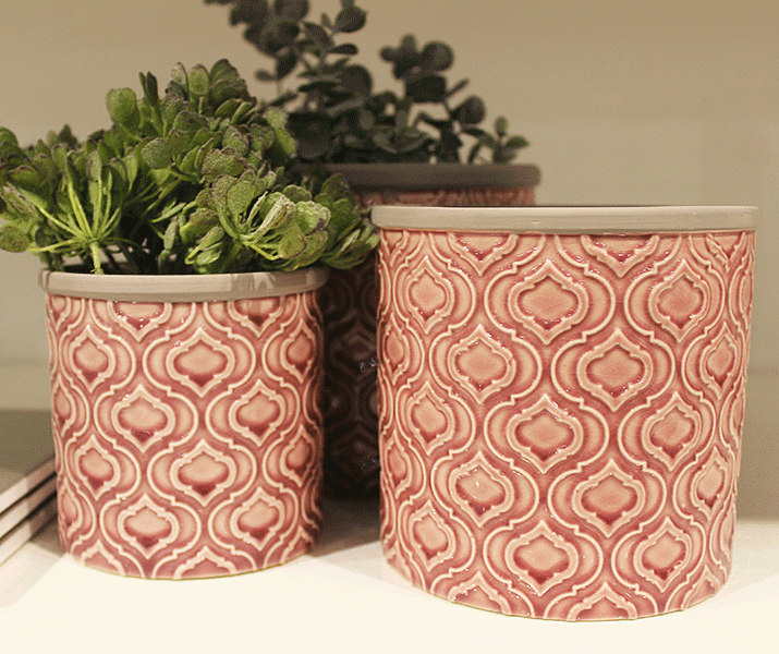 Bahne Interior skjuler - ø11 rosa ornament - Bahne