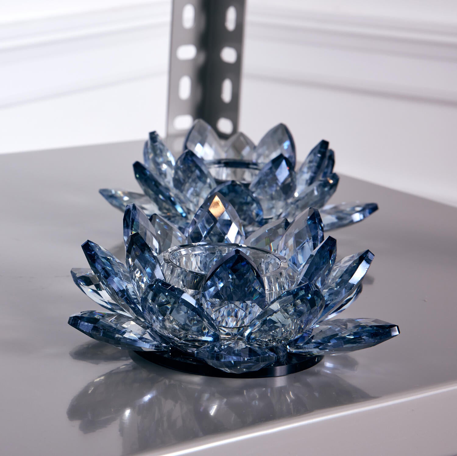 Lotus Votive fyrfadsstage, lille - Light Blue