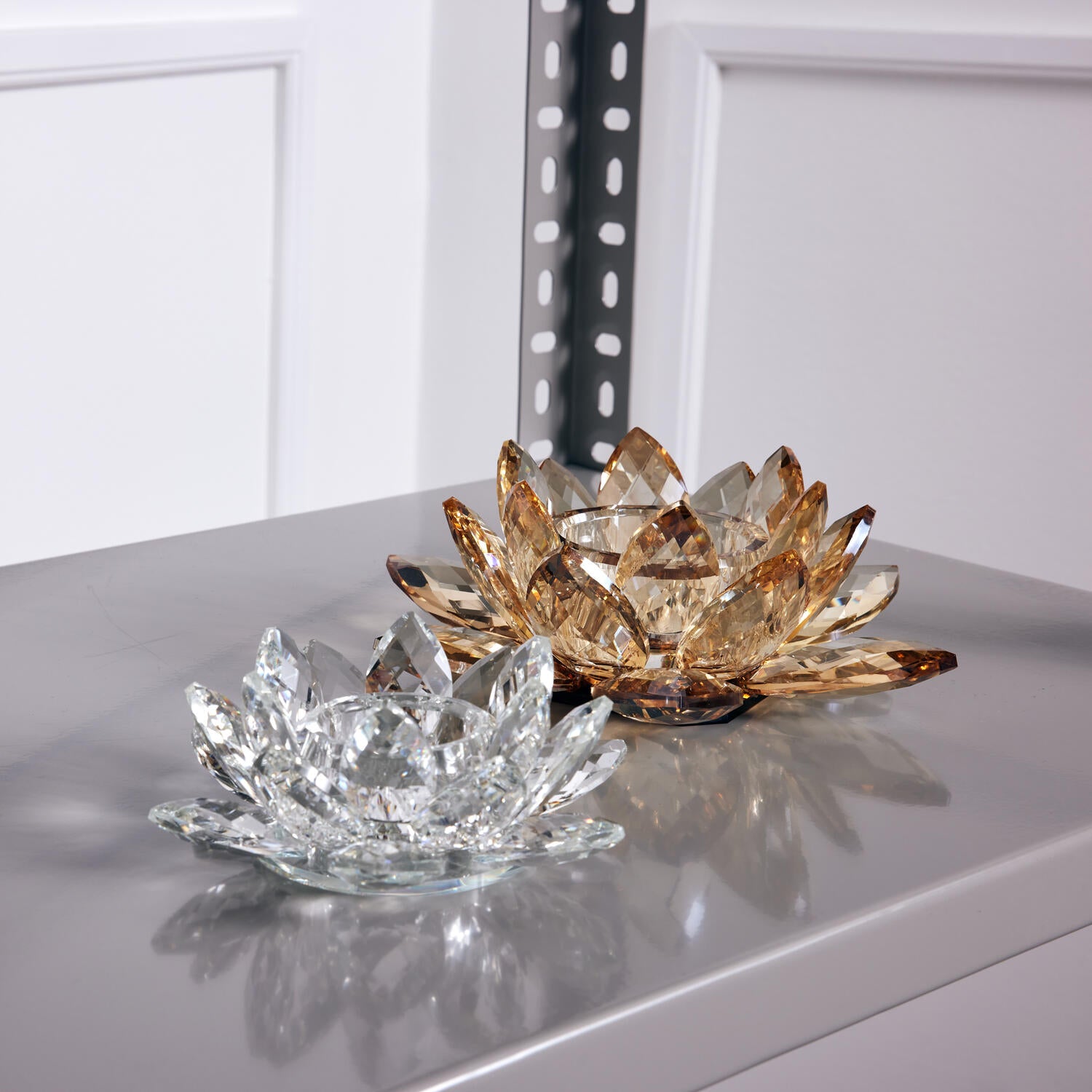 Lotus Votive fyrfadsstage, lille  - Klar