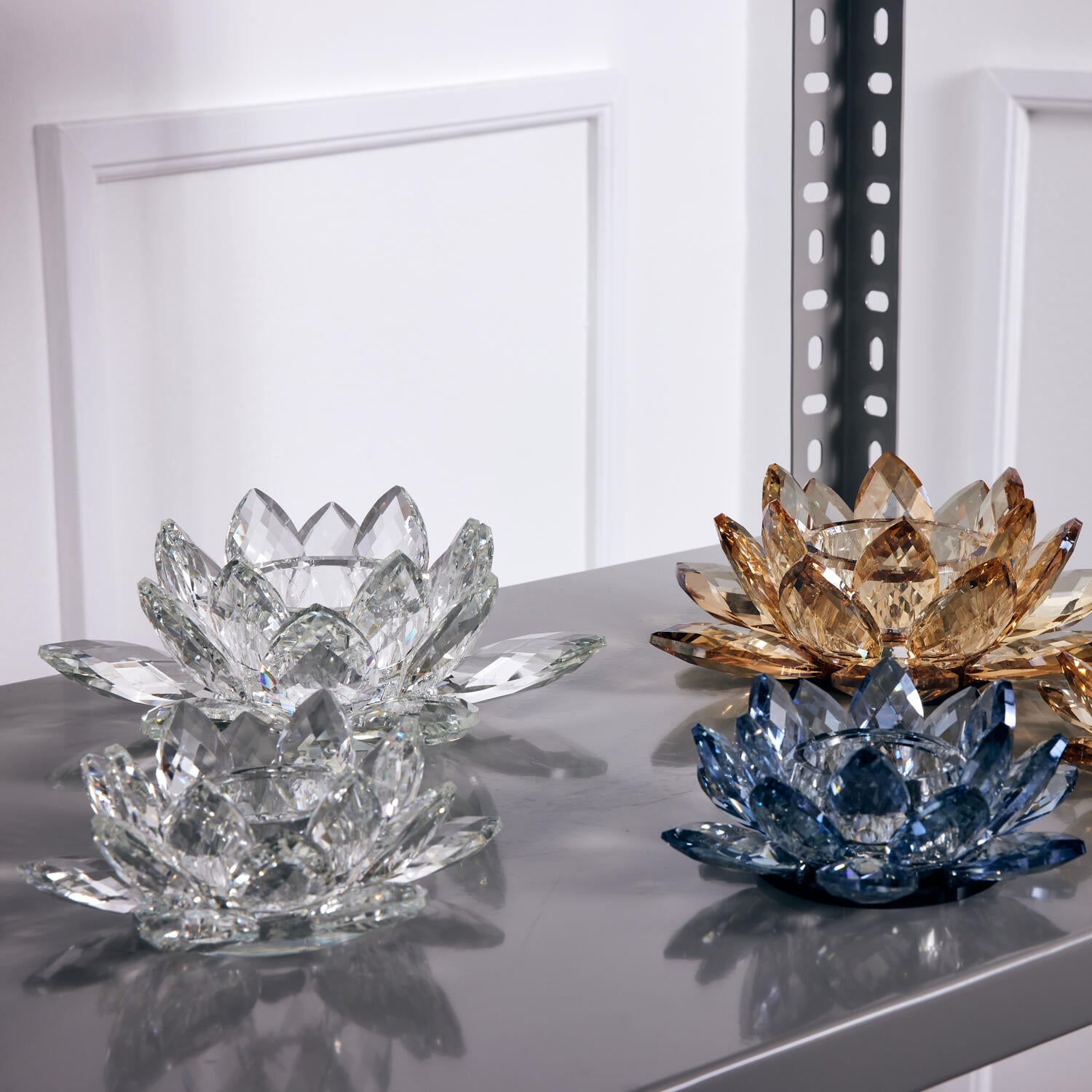 Lotus Votive fyrfadsstage, lille  - Klar