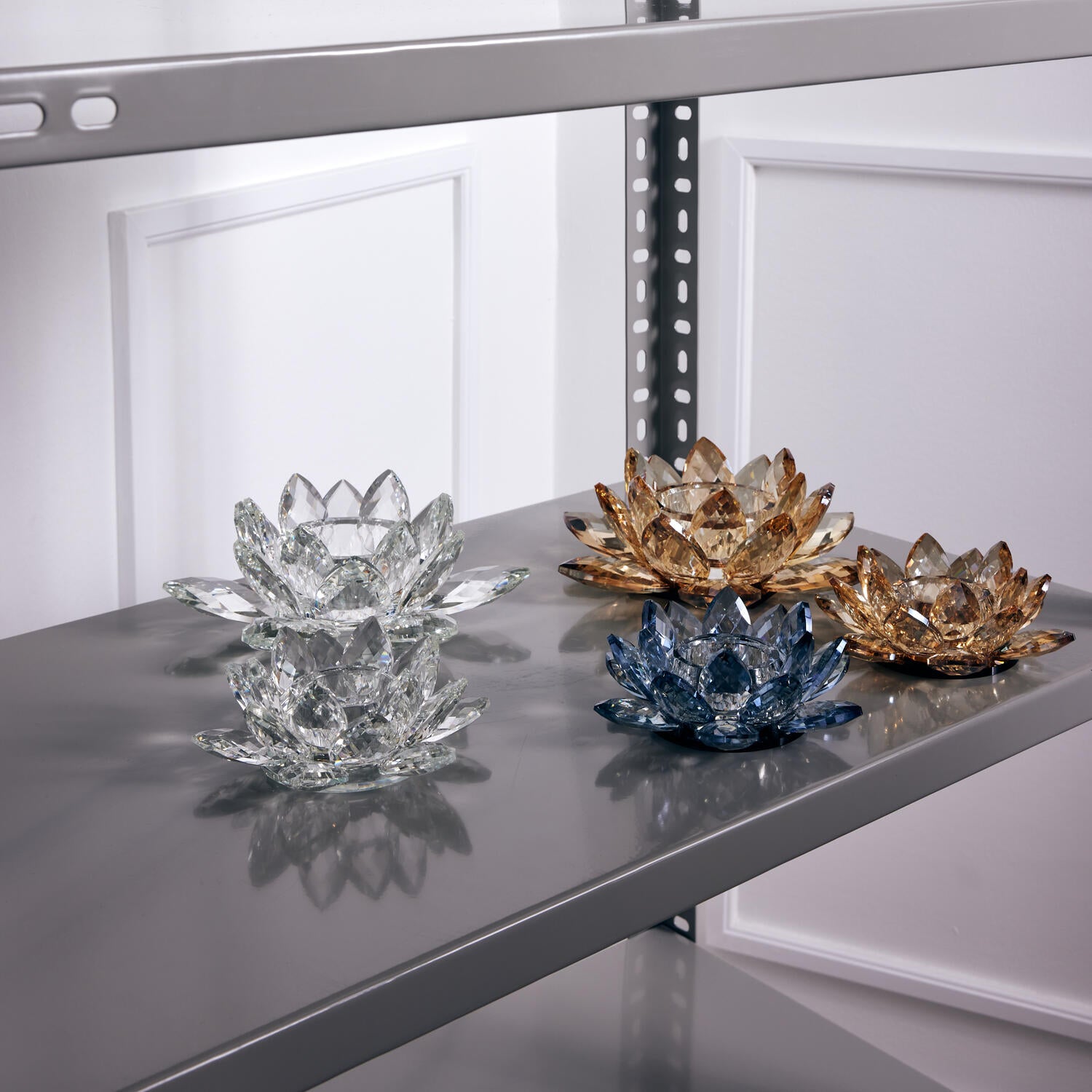 Lotus Votive fyrfadsstage, lille - Light Blue