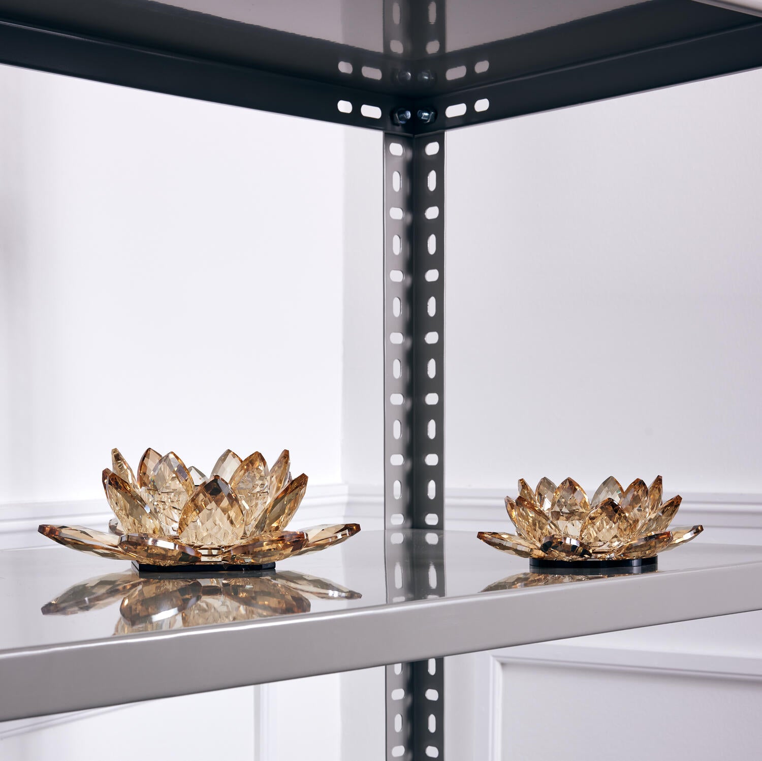 Lotus Votive fyrfadsstage, lille  - Amber