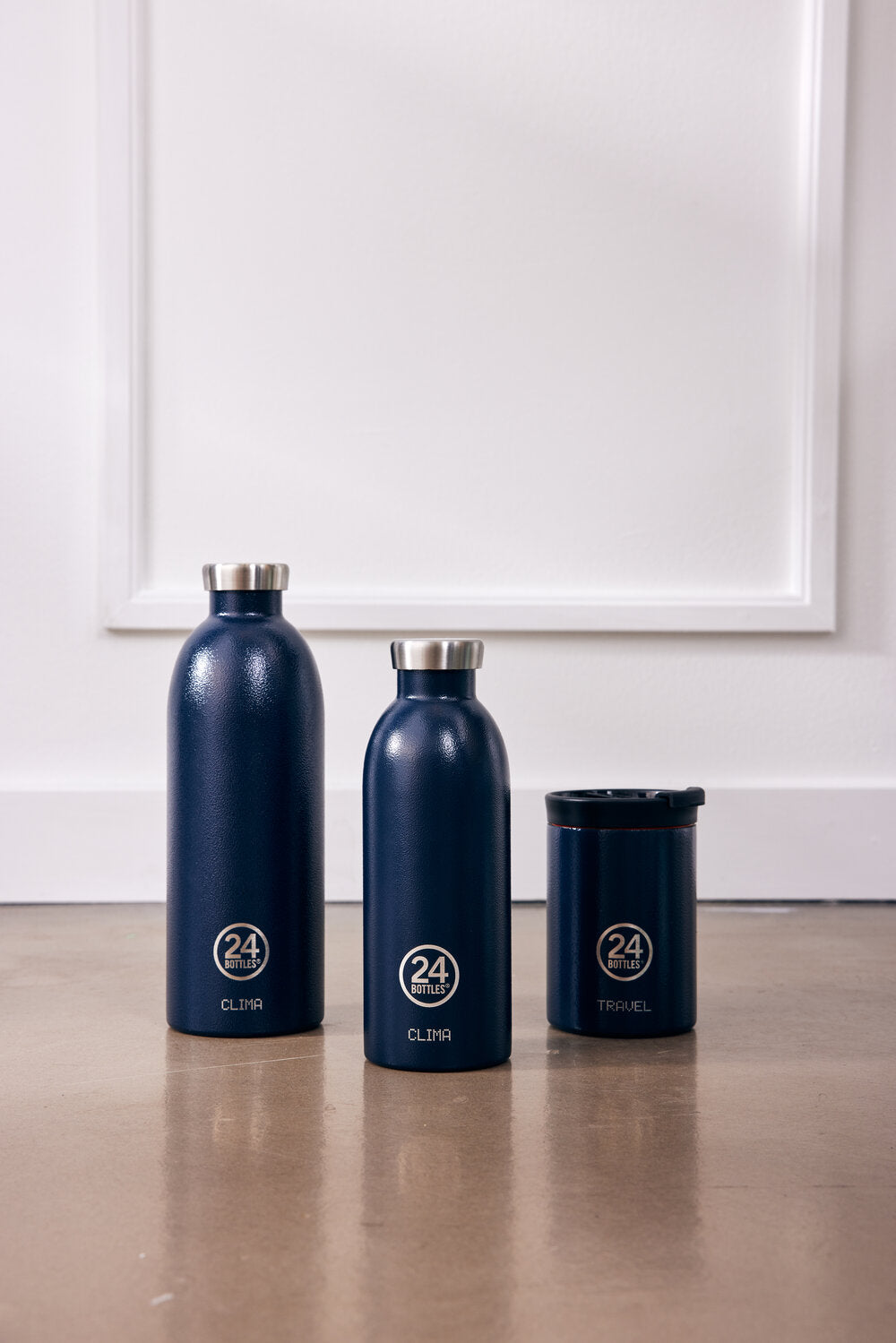 24Bottles Clima termoflaske, Rustic Deep Blue - 500 ml. - Bahne