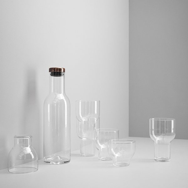 Menu Bottle karaffel, 1 liter - messing - Bahne