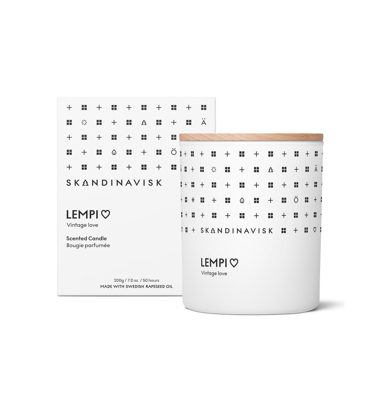 Lempi duftlys, 200g. - White