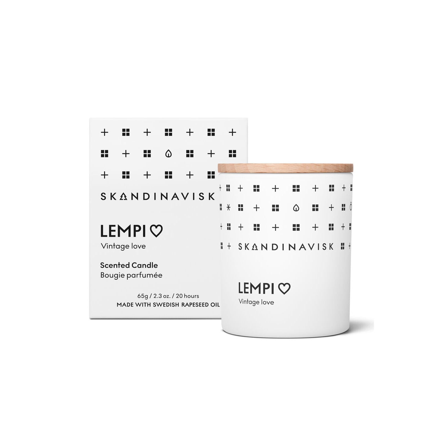 Lempi duftlys, 65g. - White