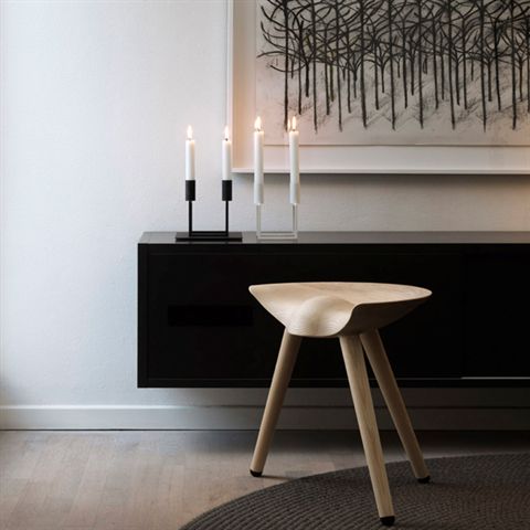 By Lassen Base til Line, sort - 16,8x16,8 cm. - Bahne