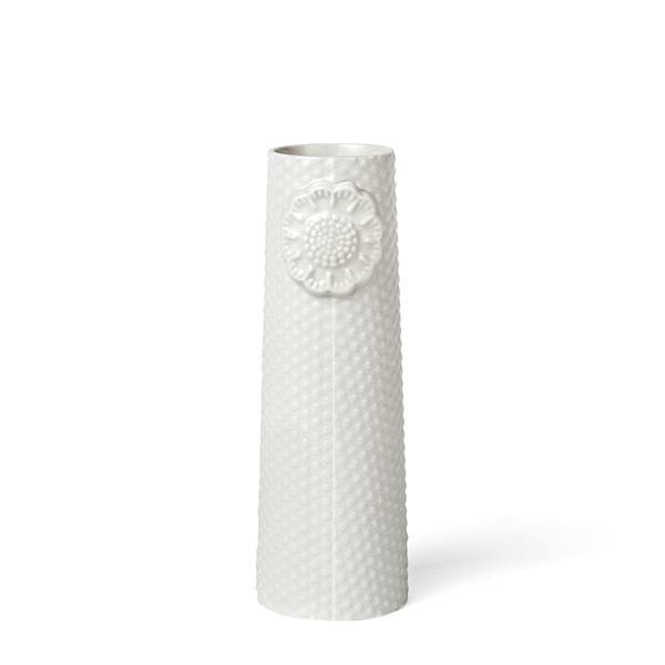 Dottir Pipanella Dotted vase, hvid - 15x5 cm. - Bahne