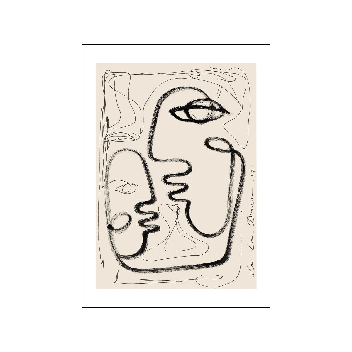 Poster & Frame TPC x LouLou Avenue plakat, Tribu 03 - 30x40 cm. - Bahne