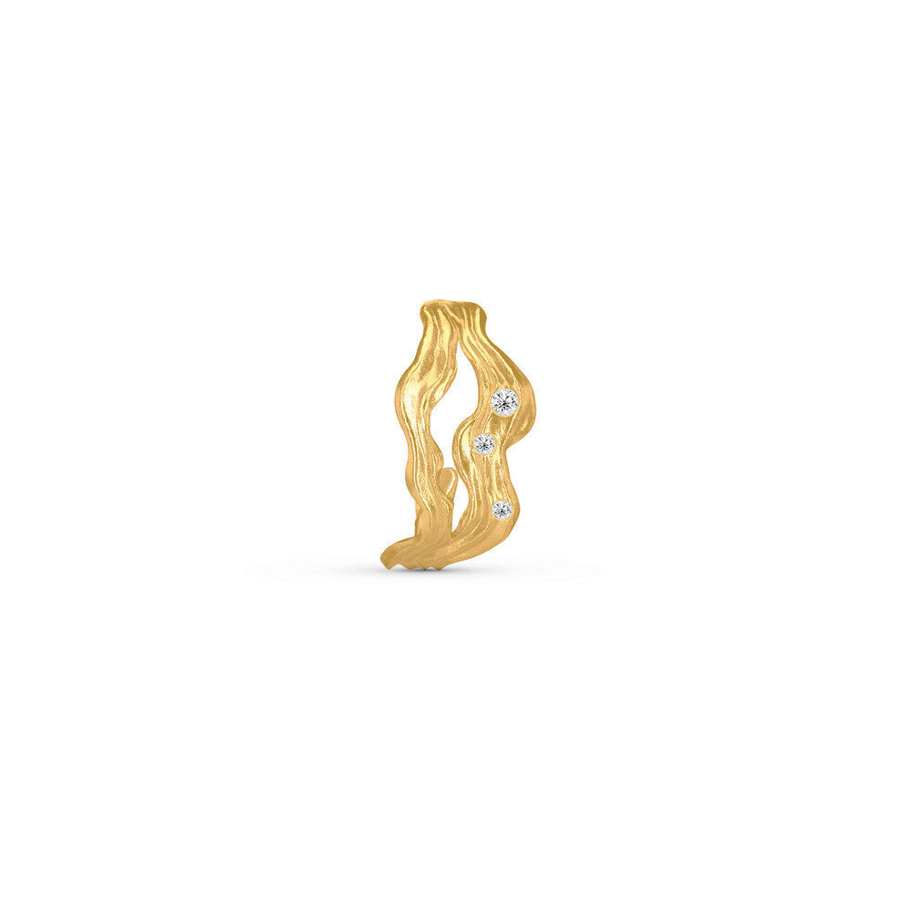 Cassiopeia Hoop ørering - forgyldt