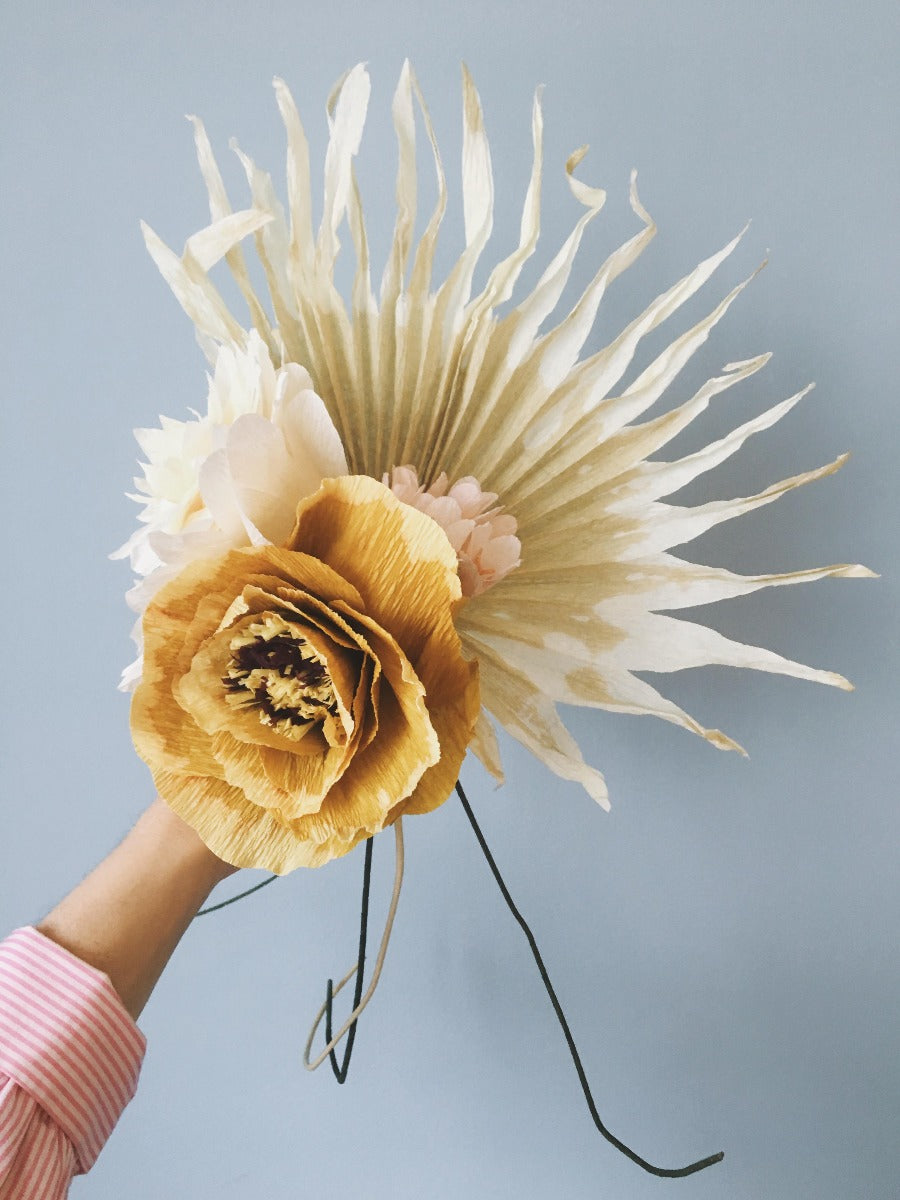 Studio About Ice Poppy papirblomst - Ochra - Bahne