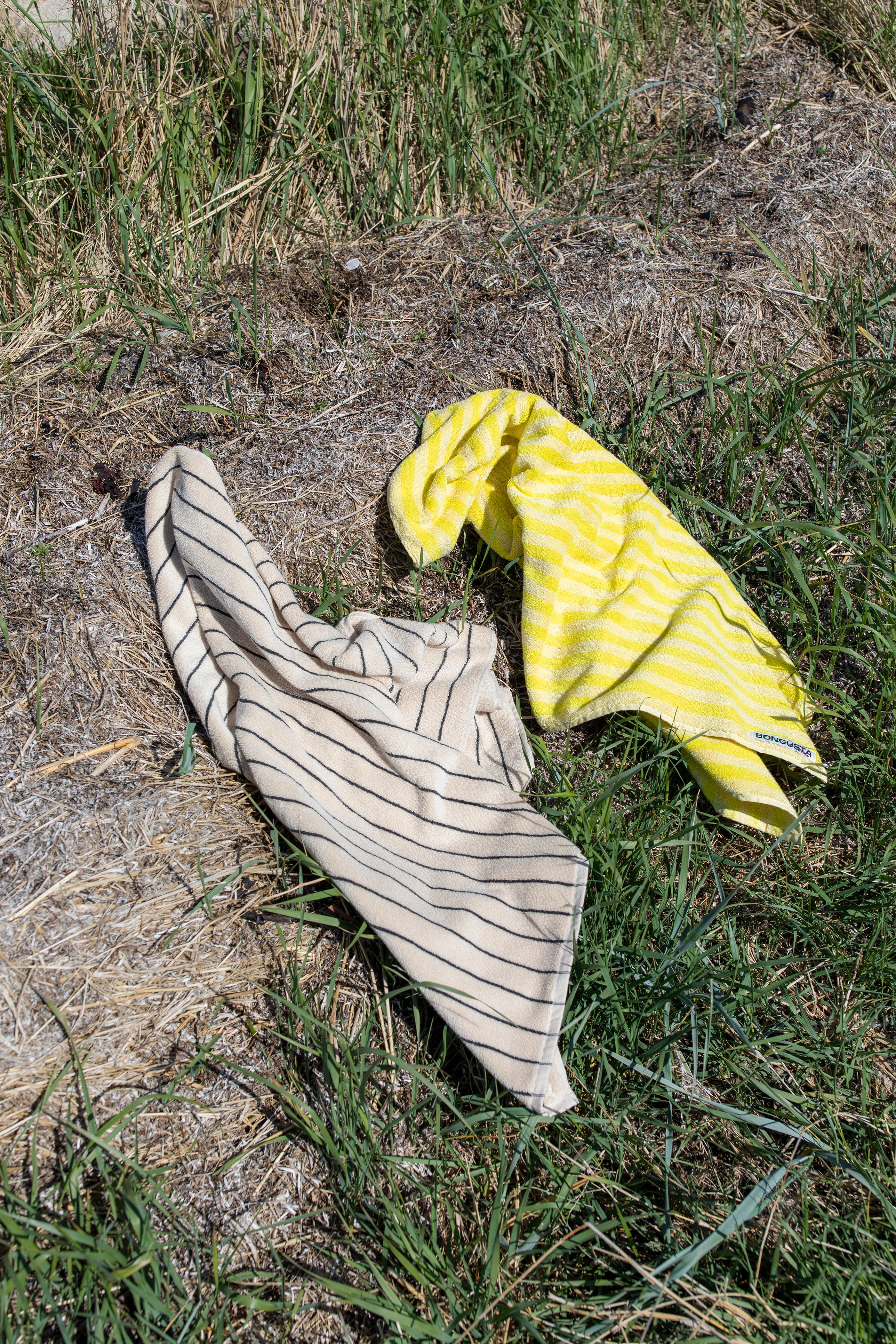 Naram håndklæde - Pristine & Neon Yellow