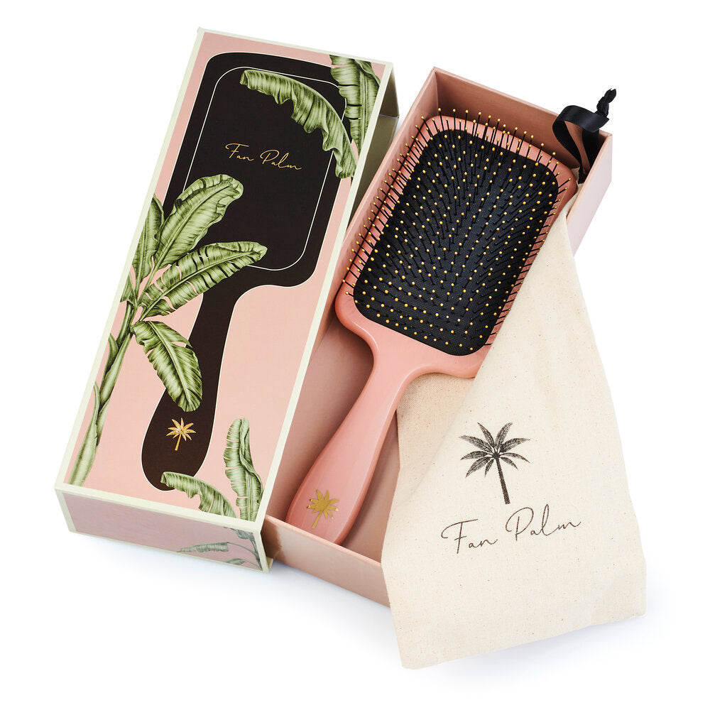 Large Paddle Wet hårbørste, Wet Bloom - Gloss Rose w/Glitter