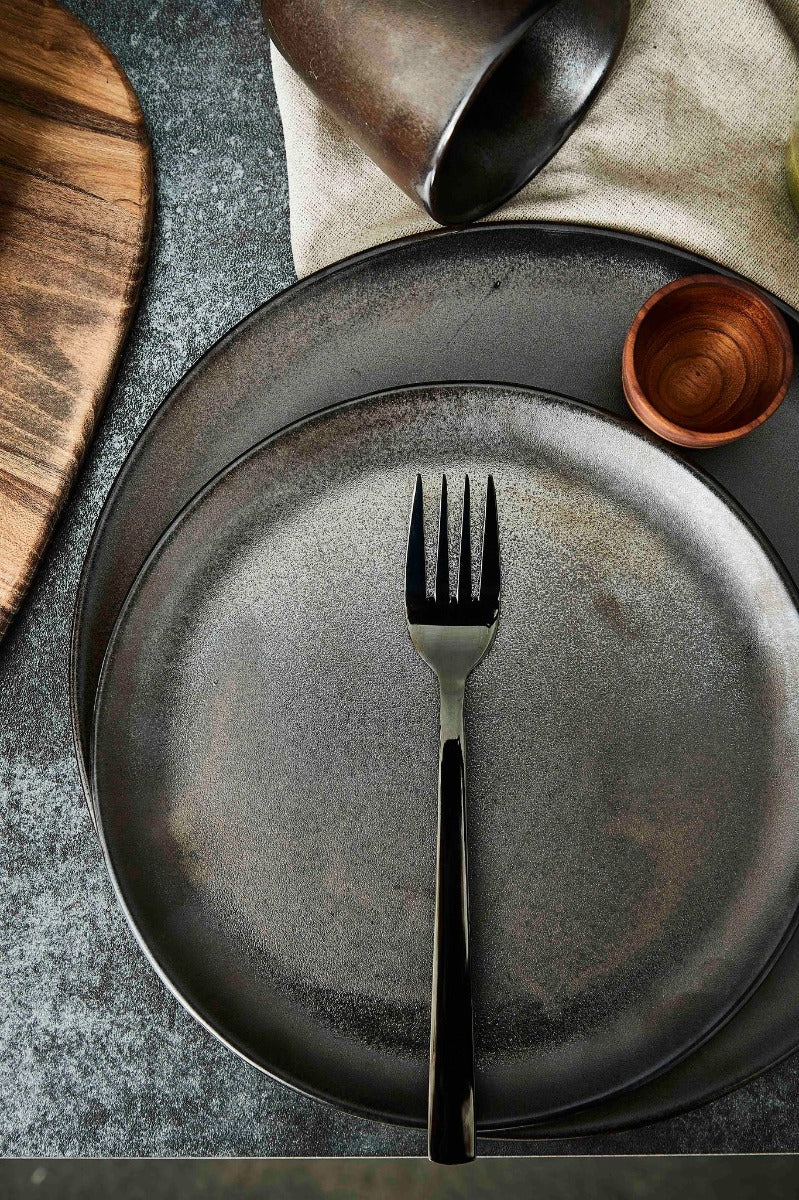 RAW Frokost tallerken, brun metallic - 23 cm. - Bahne