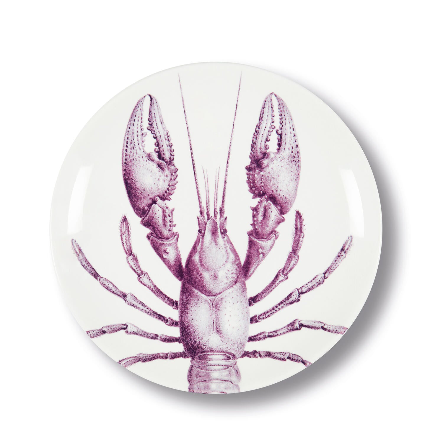 Faune & Flore middagstallerken, hummer, lilla - 27 cm