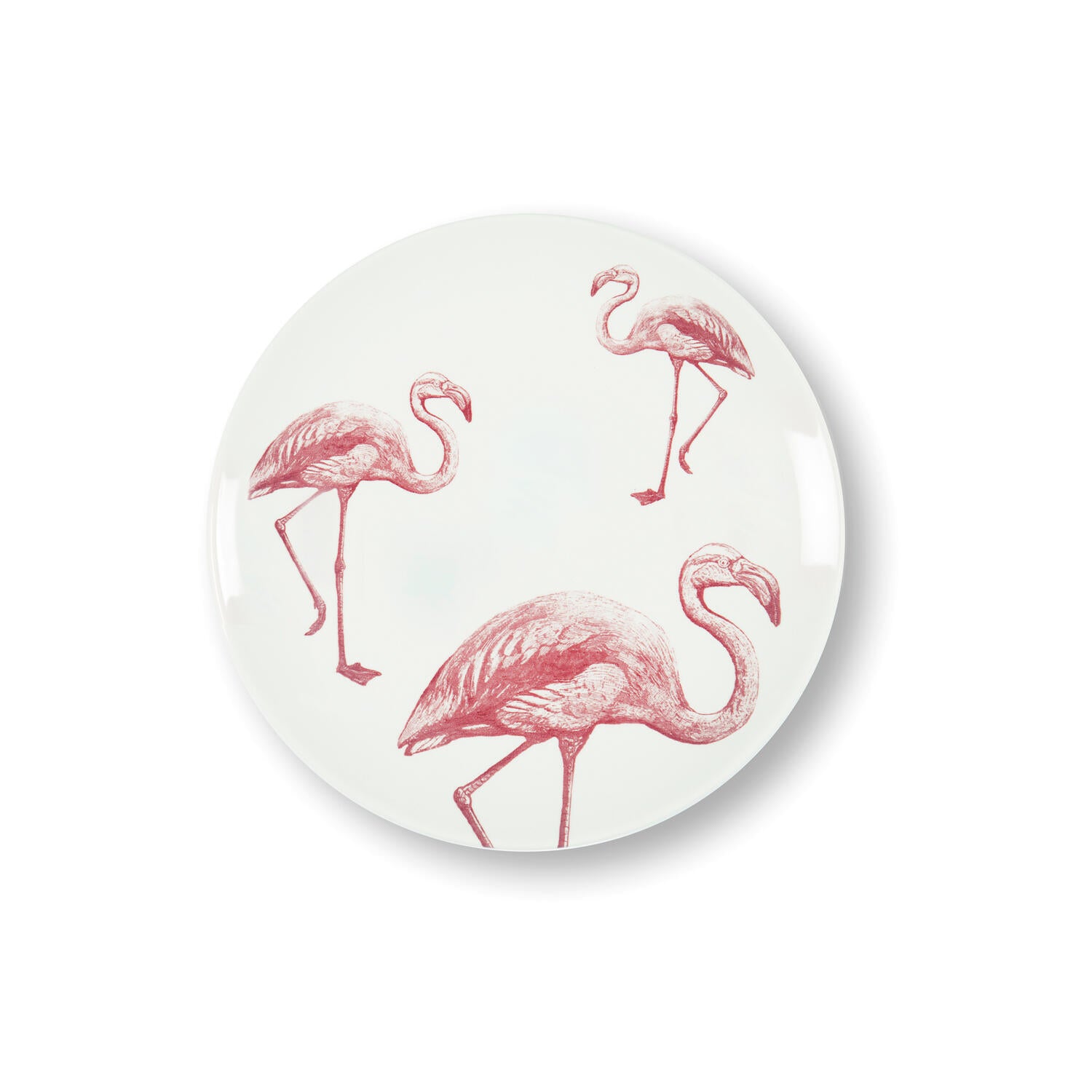 Faune & Flore tallerken, flamingo, rosa - 21 cm