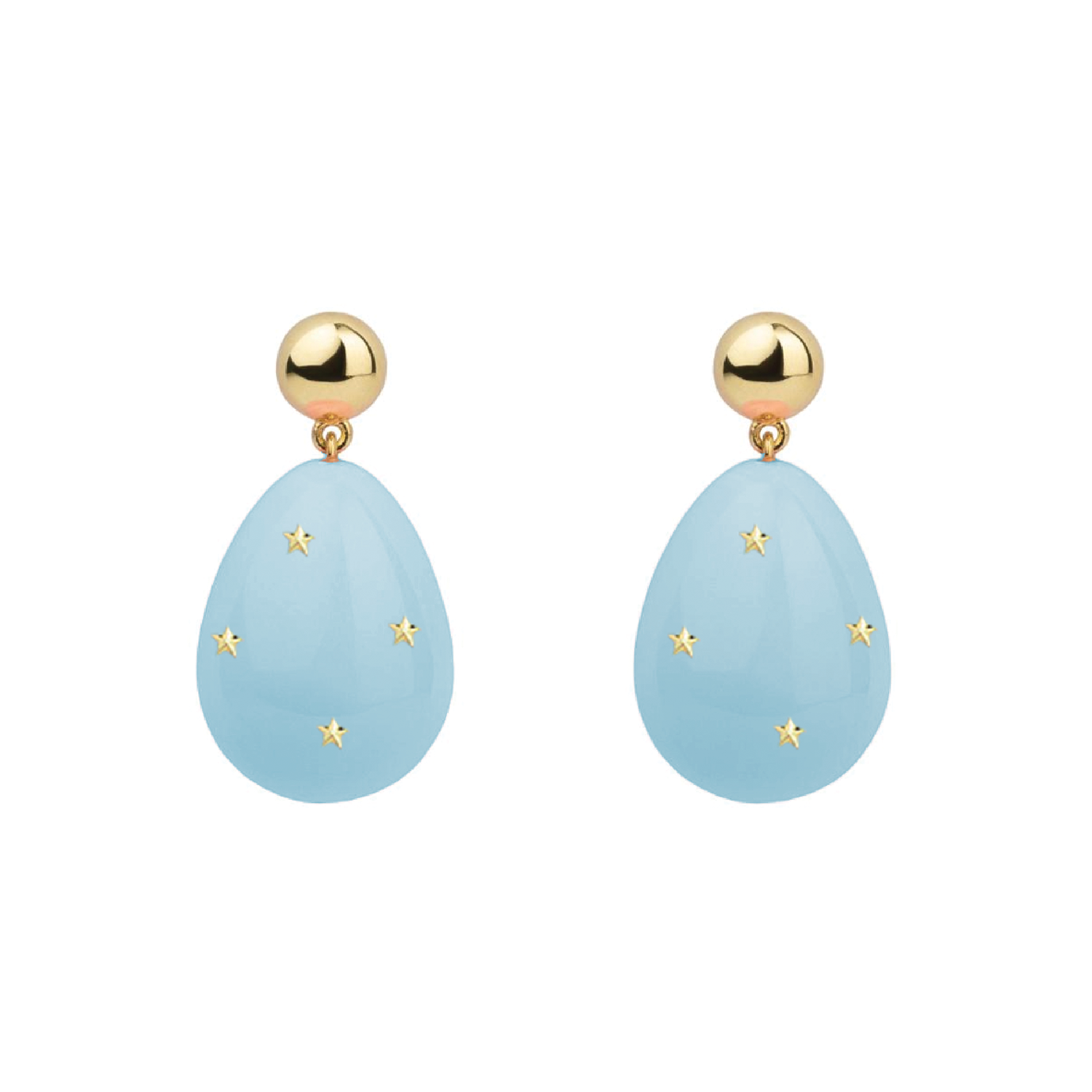 Mini Drop Stars øreringe - Baby Blue