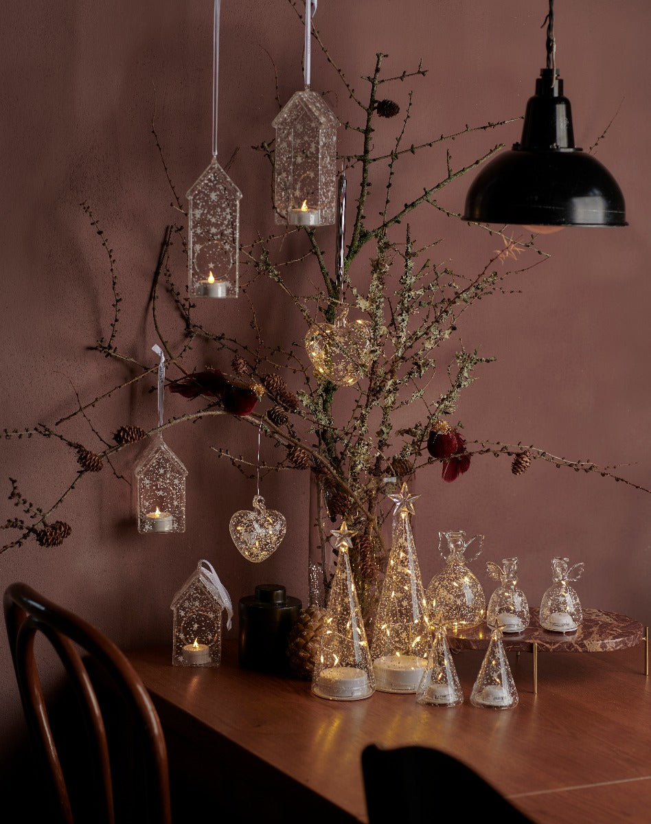 Sirius Romantic LED glas træ, romantic/clear - 26 cm. - Bahne