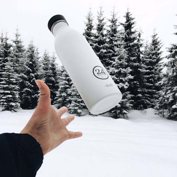 24Bottles 24bottles, Urban vandflaske, hvid -  500ml. - Bahne