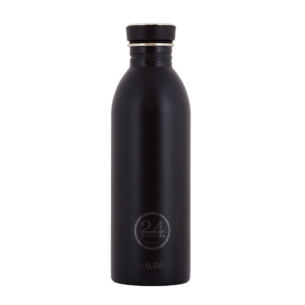 24Bottles 24bottles, Urban vandflaske, sort -  500ml. - Bahne