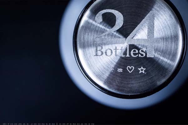 24Bottles 24bottles, Urban vandflaske, sort -  500ml. - Bahne