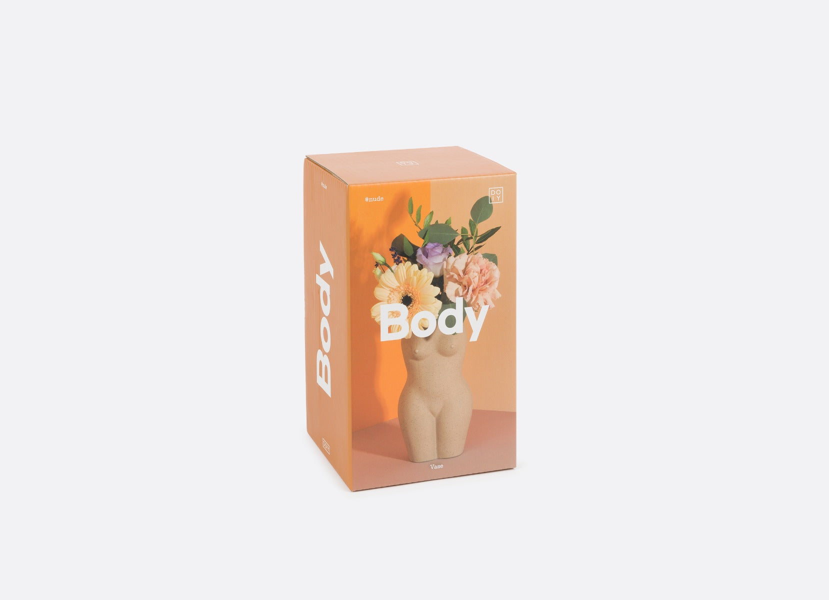 Doiy Body vase, creme - H: 18,5 cm. - Bahne