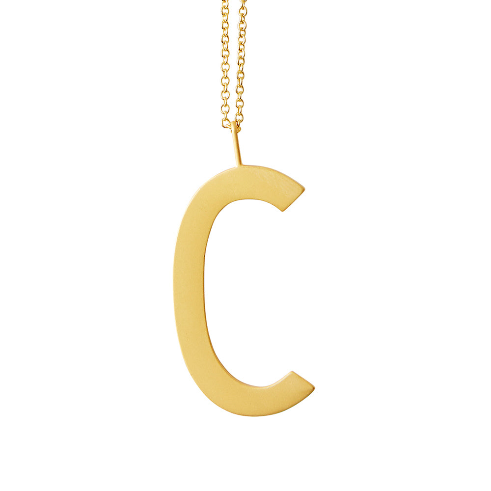 Design Letters Design Letters Archetypes vedhæng, forgyldt - 30 mm. - Bahne