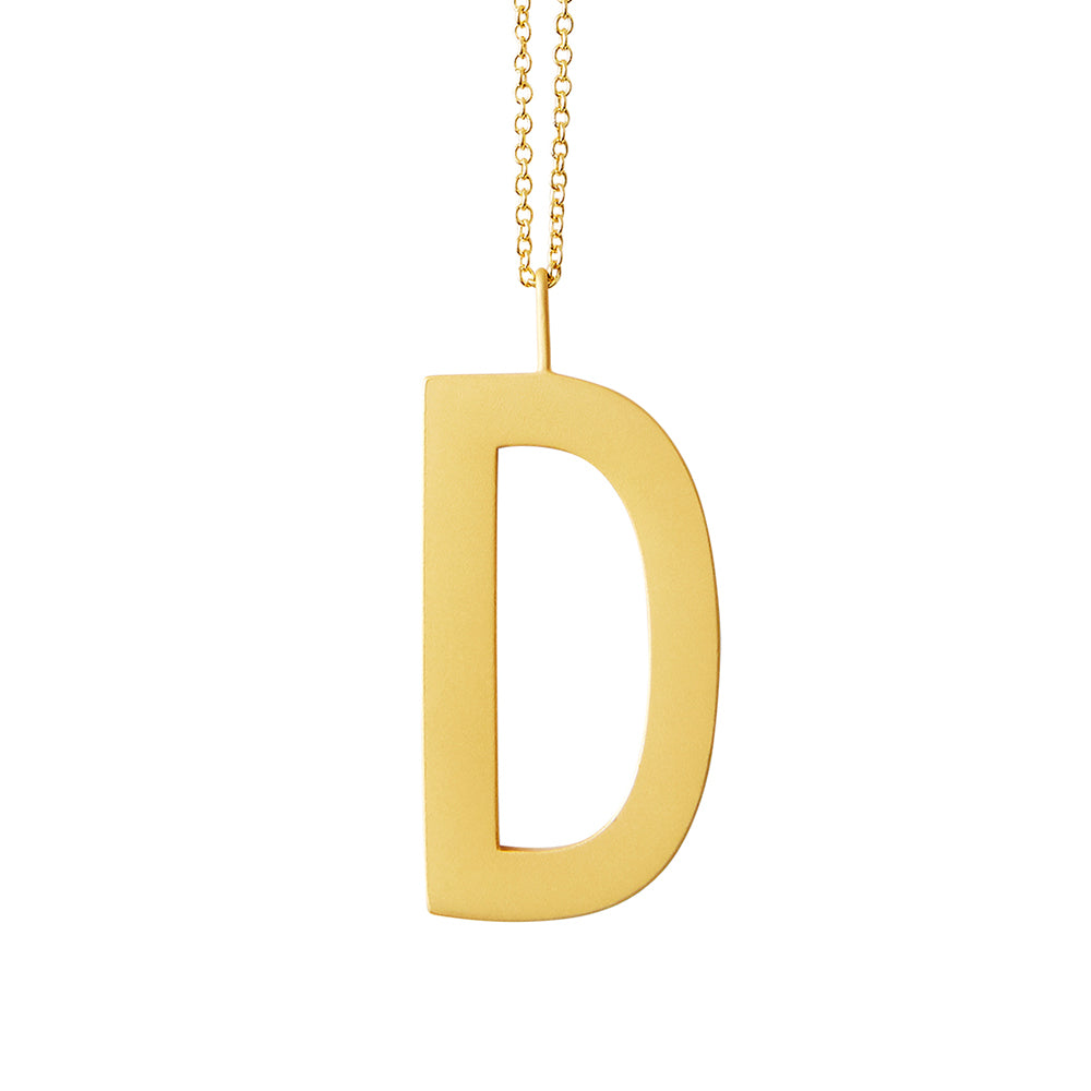Design Letters Design Letters Archetypes vedhæng, forgyldt - 30 mm. - Bahne