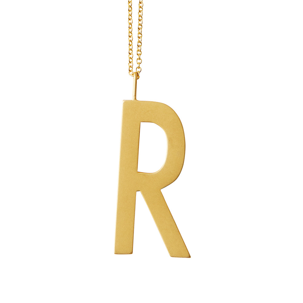 Design Letters Design Letters Archetypes vedhæng, forgyldt - 30 mm. - Bahne