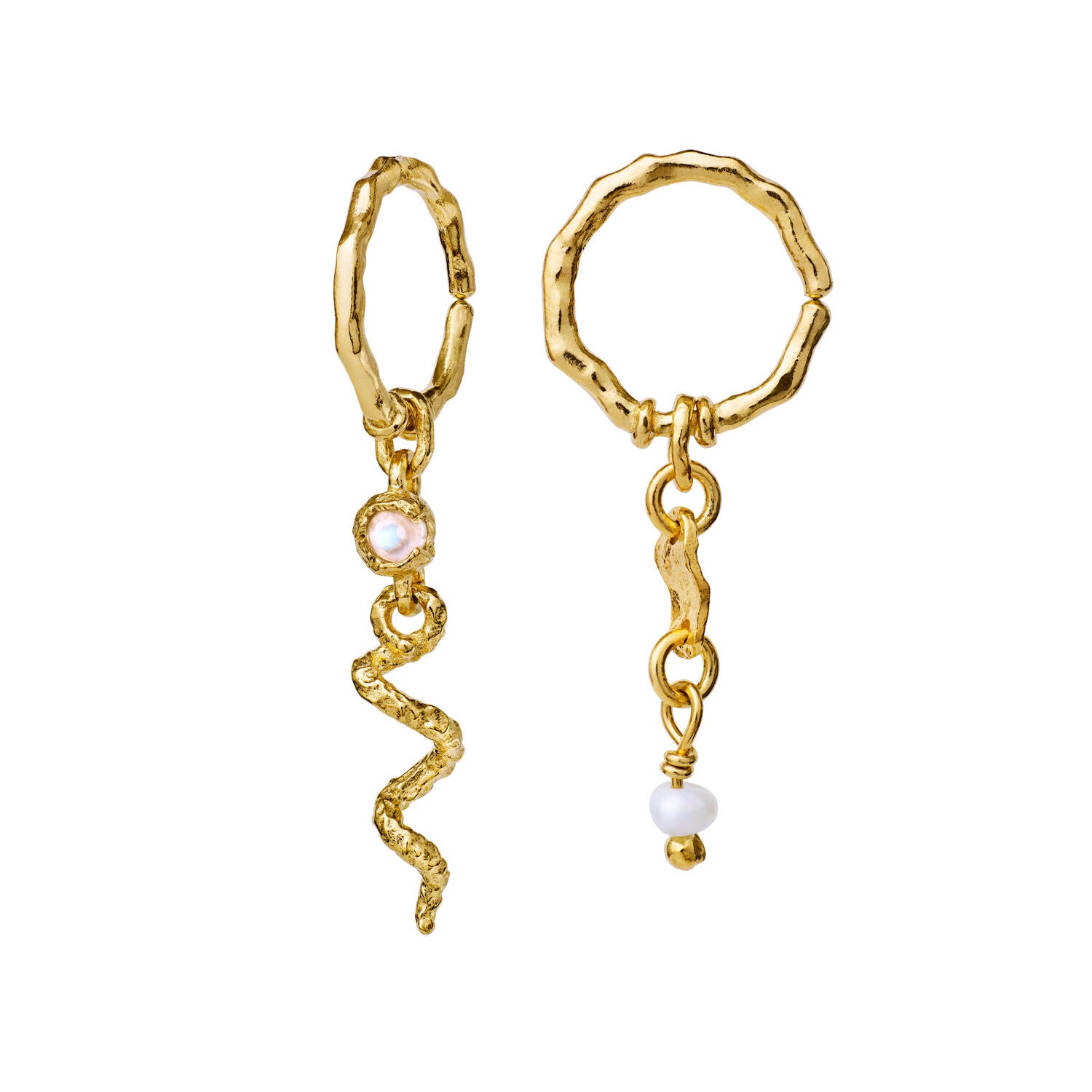 Evelyn øreringe - forgyldt