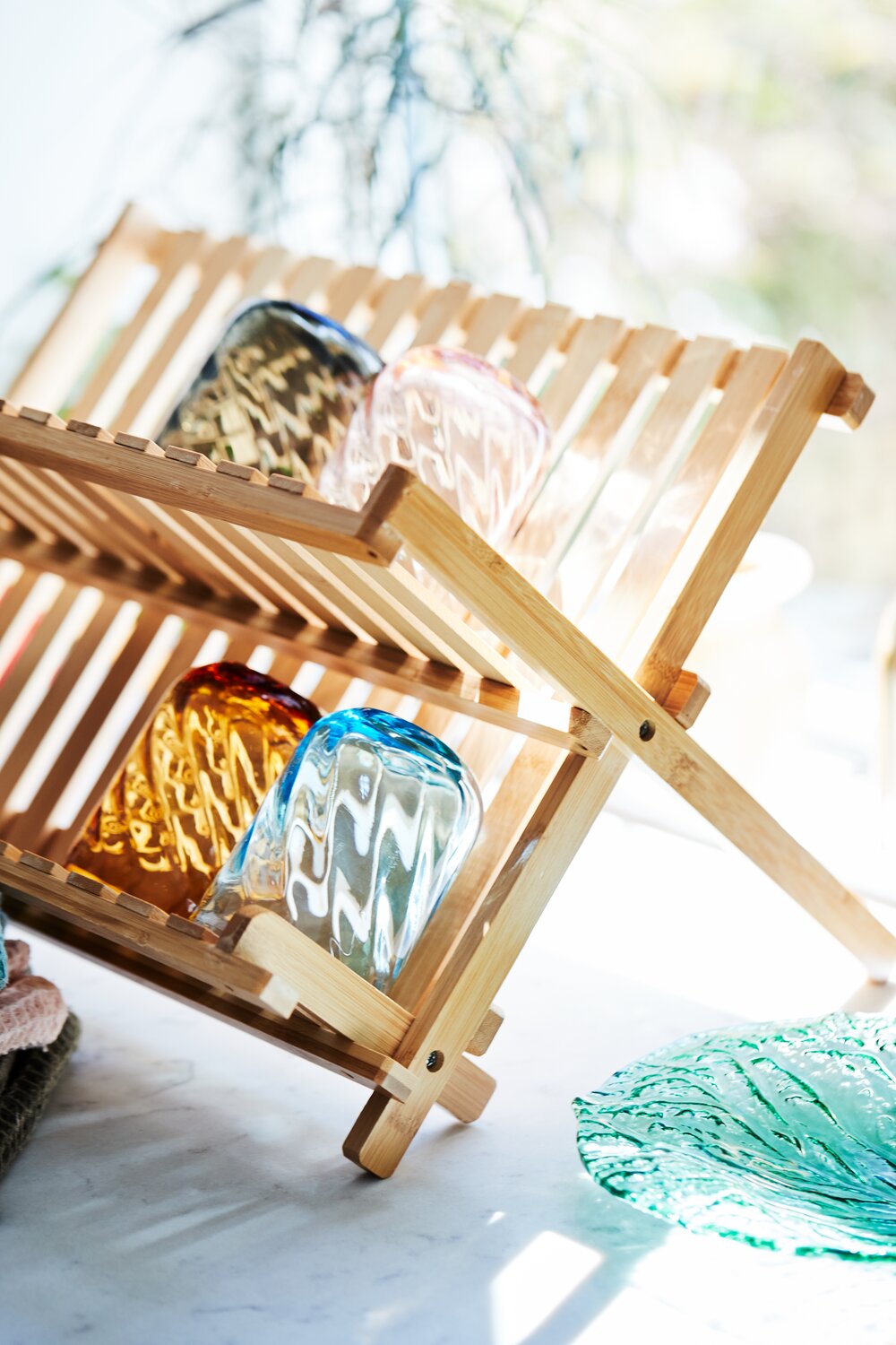 Twist vandglas - Amber