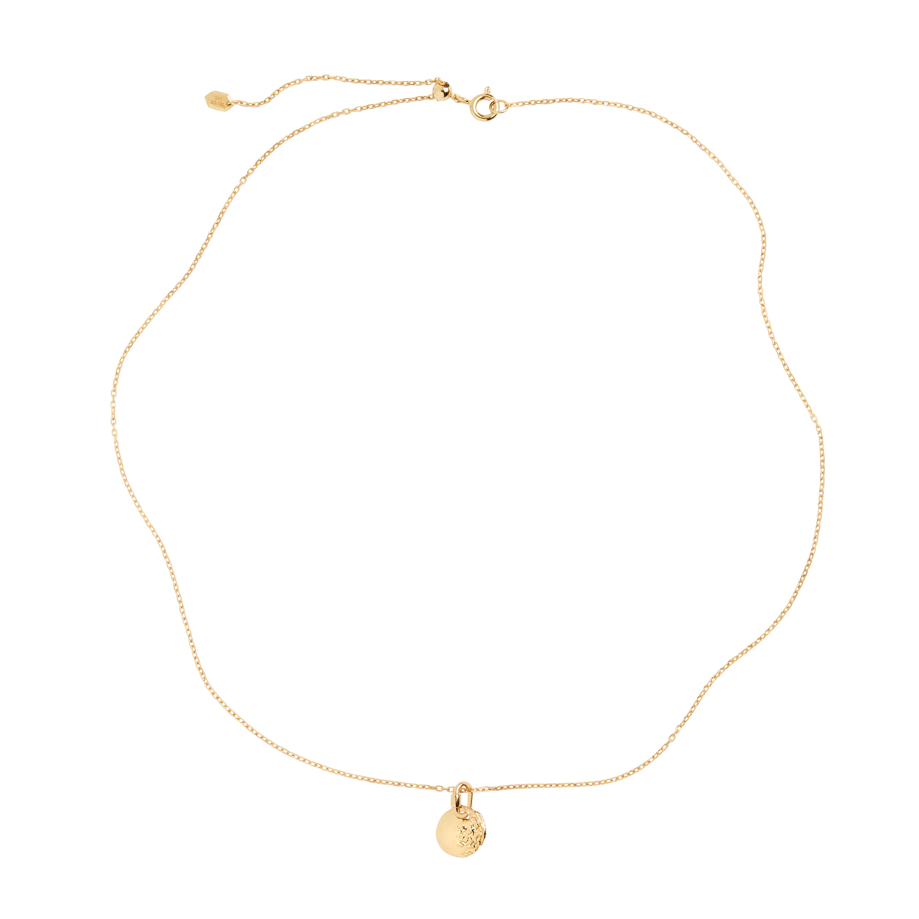 Aspen halskæde, forgyldt - 50 cm.