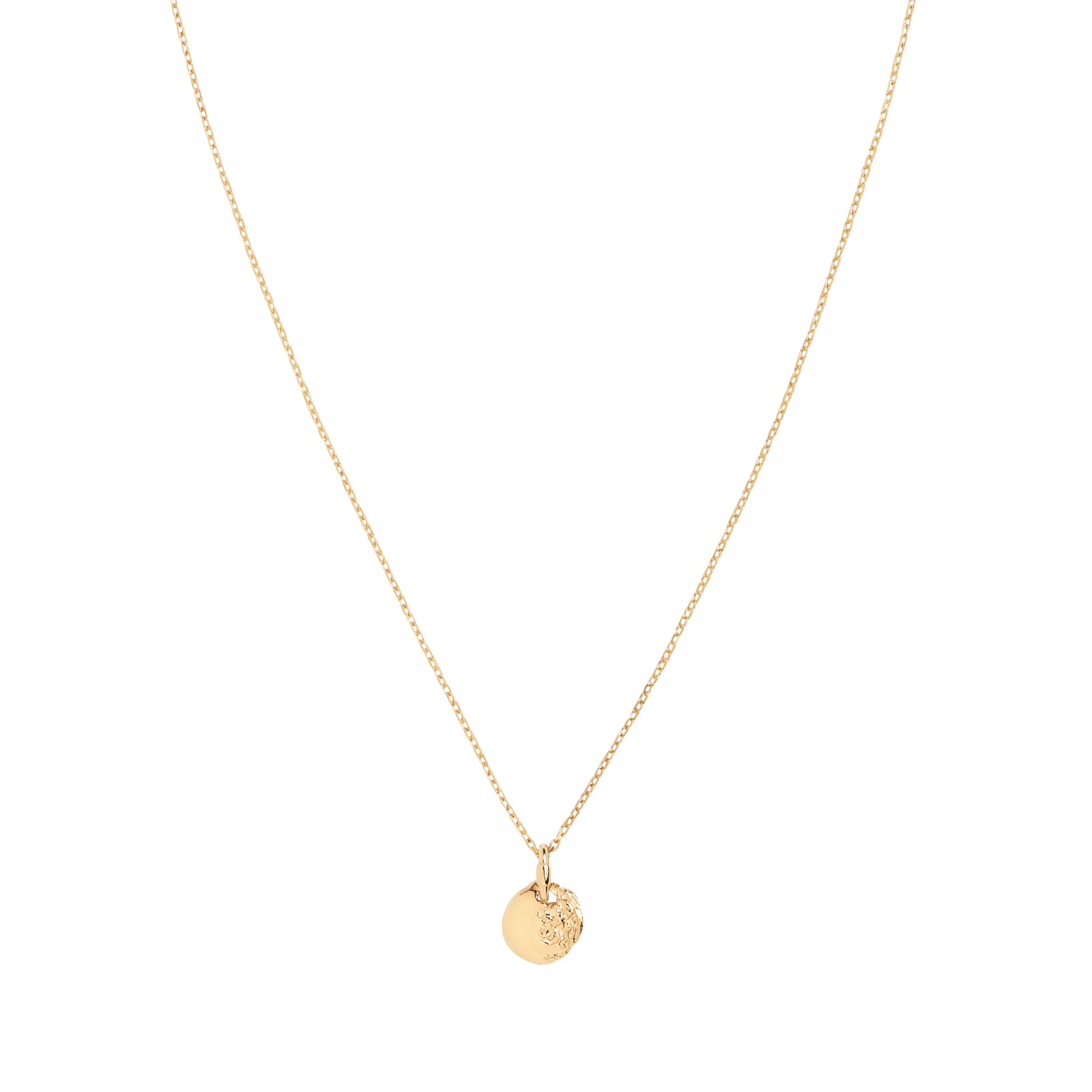 Aspen halskæde, forgyldt - 50 cm.