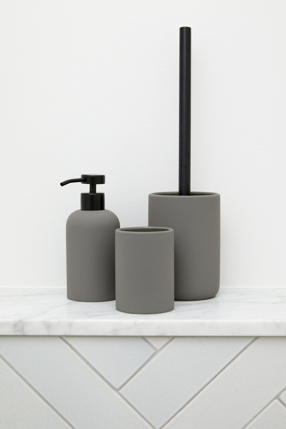 Ceramic Smooth sæbedispenser - grå