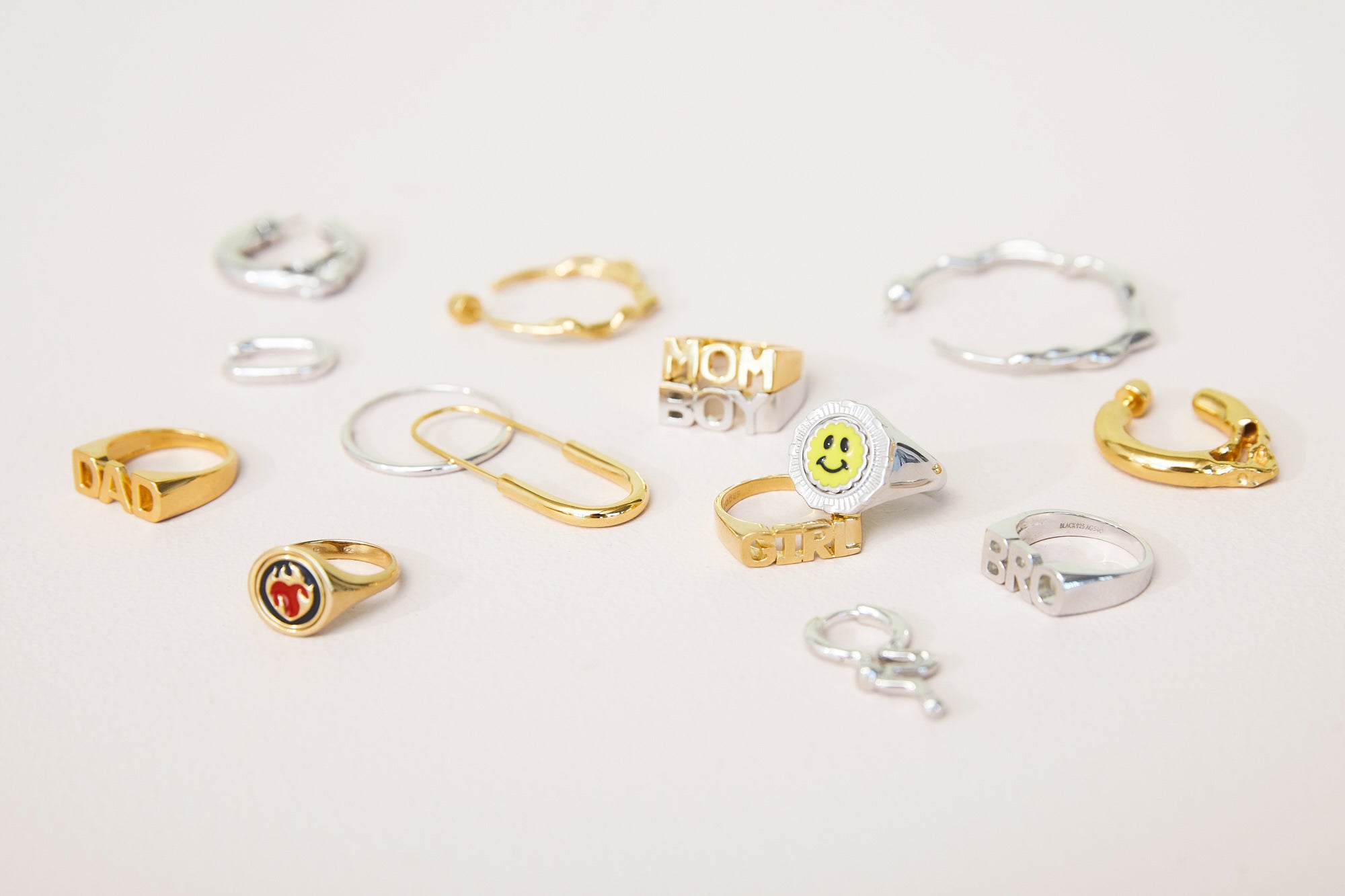 Delicate hoop ørering, Sølv - 18 mm.