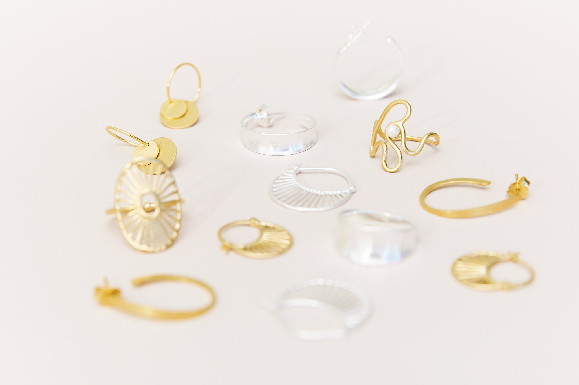 Small Coins øreringe - Forgyldt