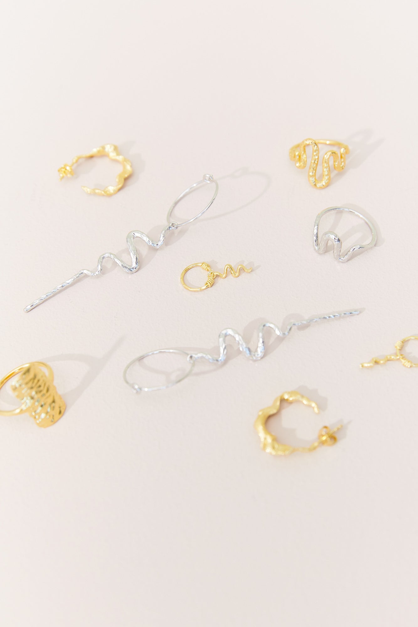 Aryah Øreringe - Forgyldt