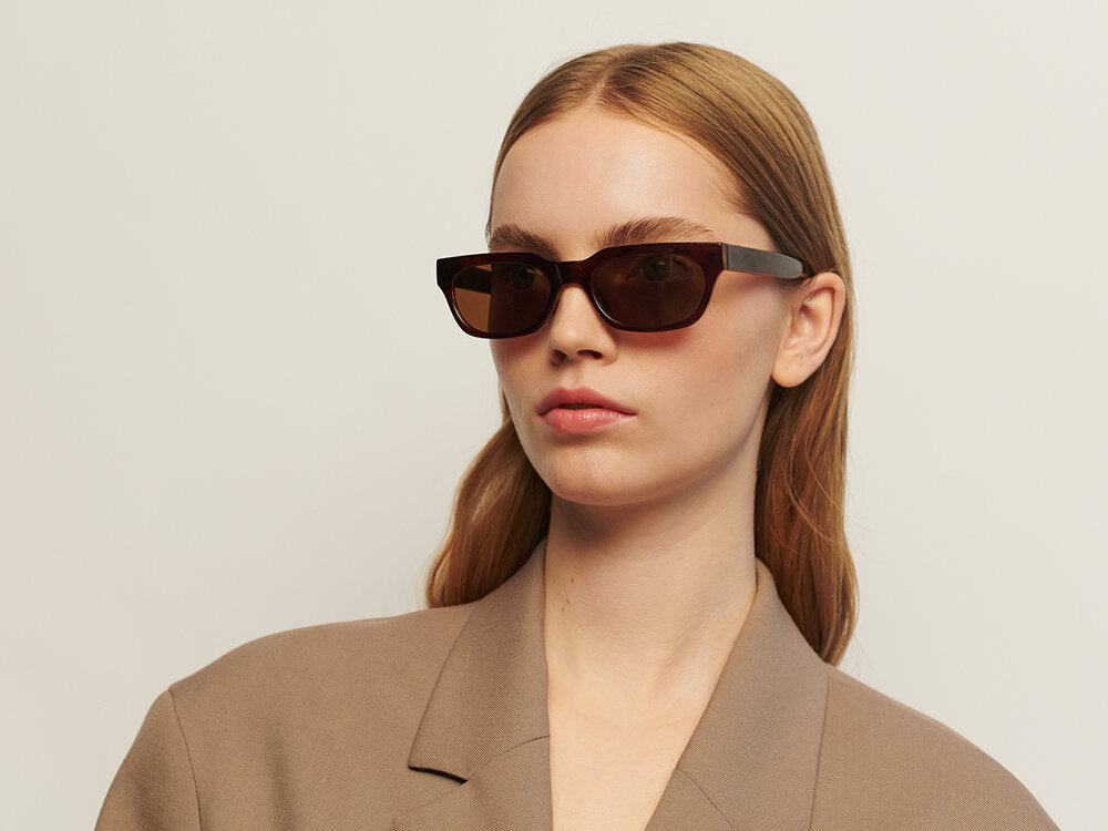 A. Kjærbede Bror solbriller - Demi Light Brown Tortoise - Bahne