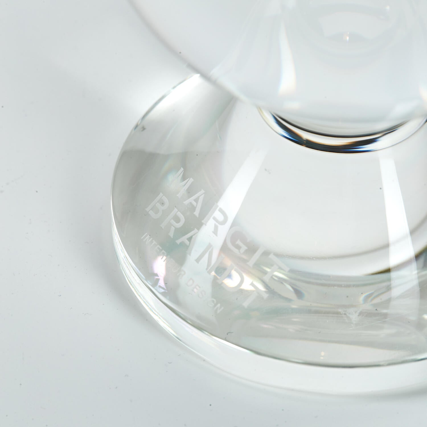 Sirene lysestage, klar - H: 30,5 cm.