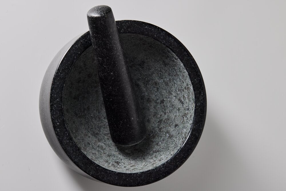 Mortar & pestle - mørkegrå