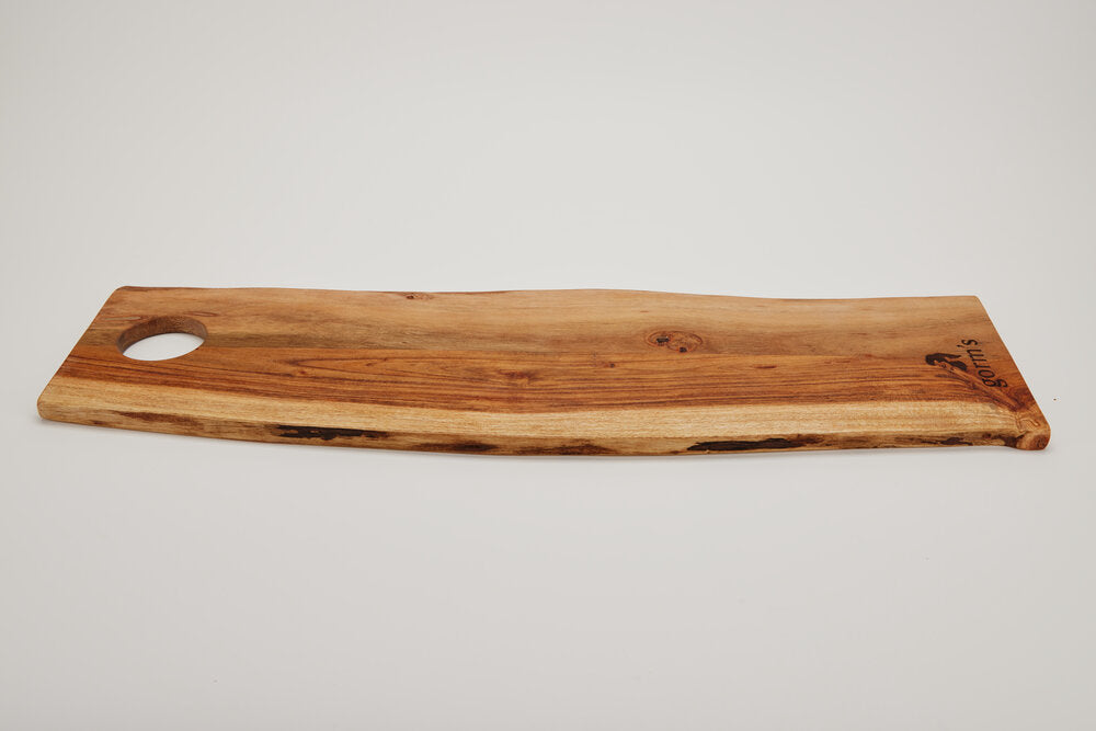 Gorms Aflangt skærebræt, acacia - 17x55 cm. - Bahne