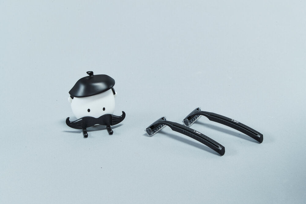 Mr. Razor, holder til barberskraber - sort/hvid