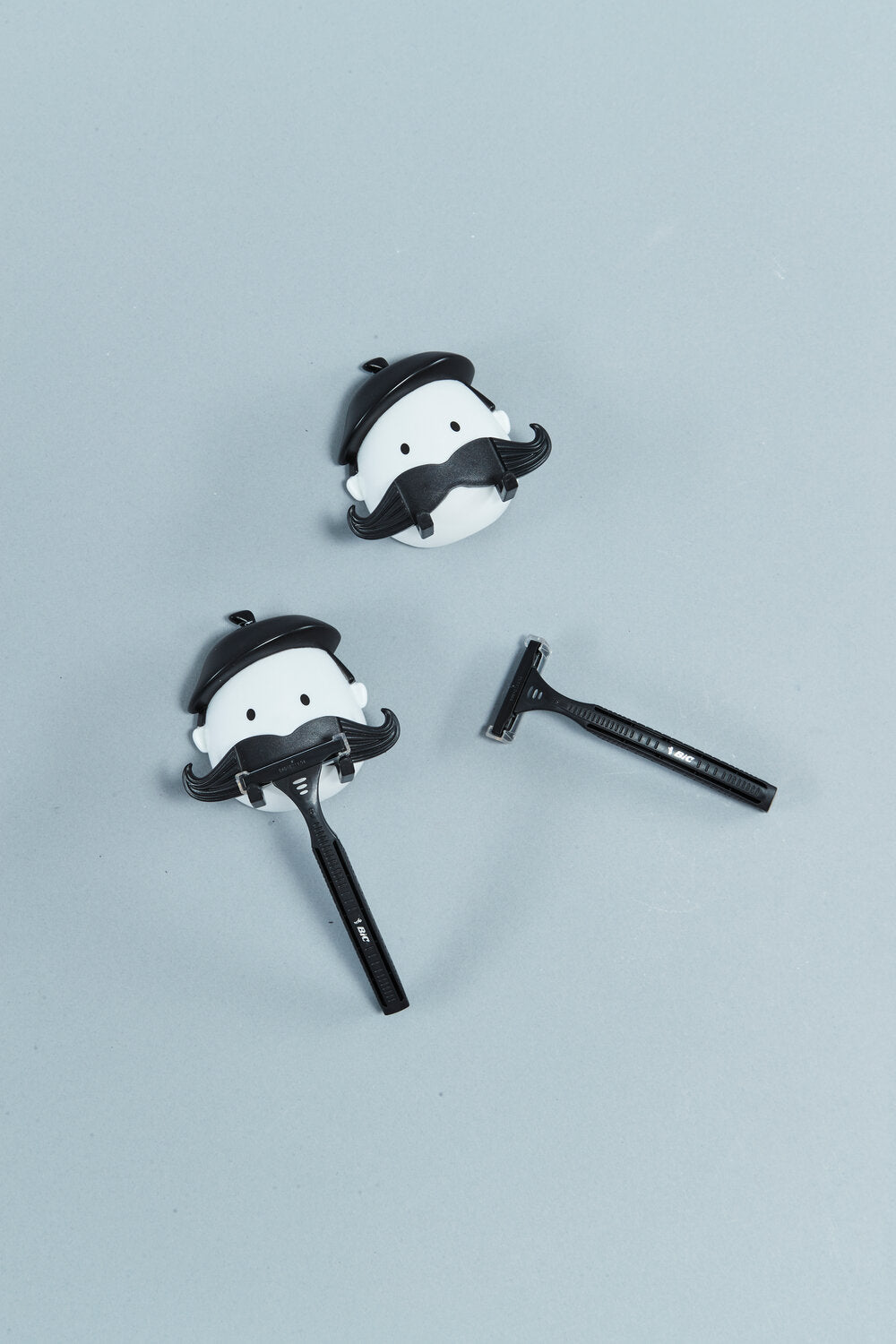 Mr. Razor, holder til barberskraber - sort/hvid