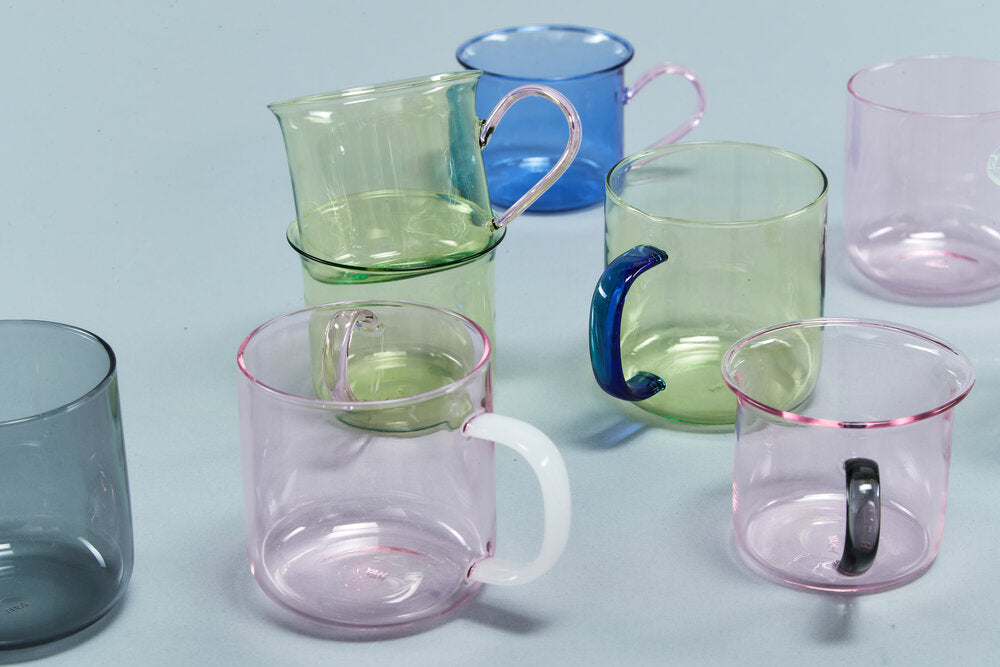 HAY Borosilicate krus, pink- sæt af to - Bahne