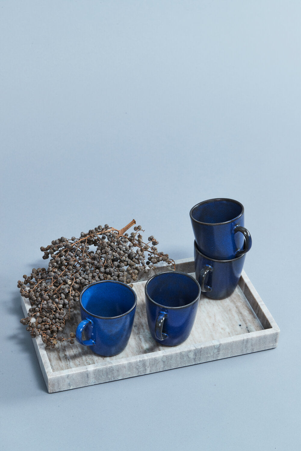 Krus m/hank, Midnight blue - 35 cl.