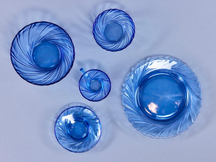 Duralex Beau Rivage Marine dessert tallerken - 19,5 cm - Bahne