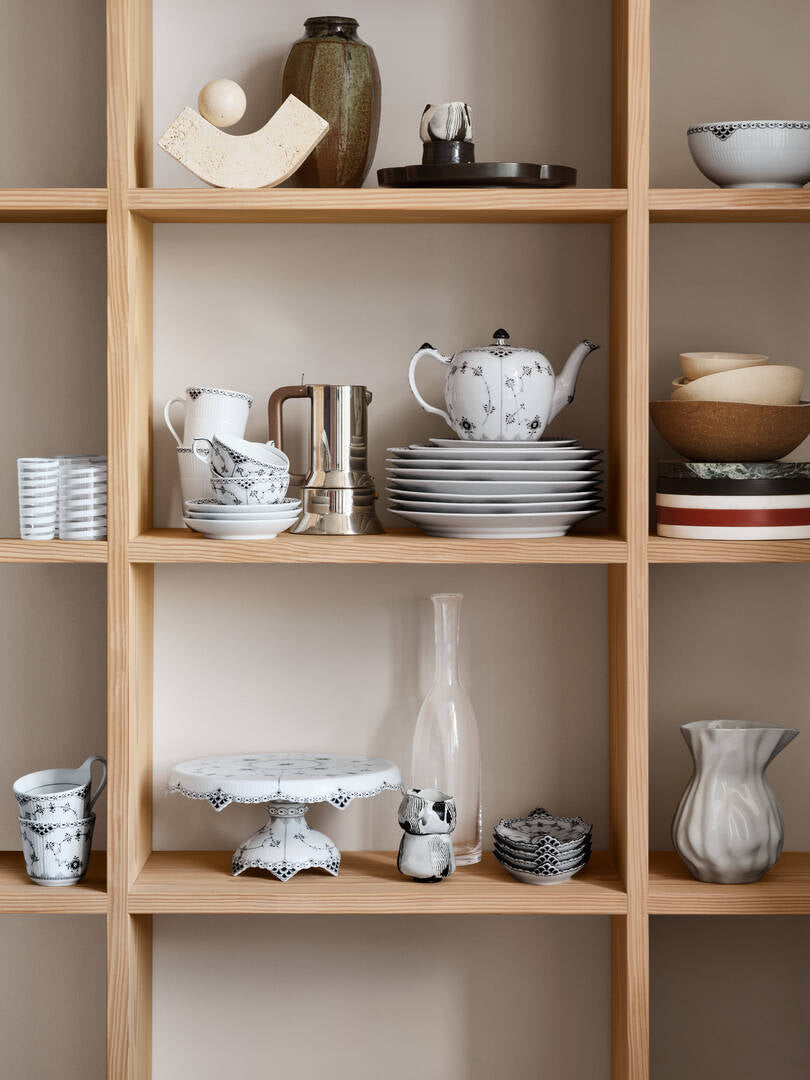 Sort Riflet Blonde skål - 110 cl.