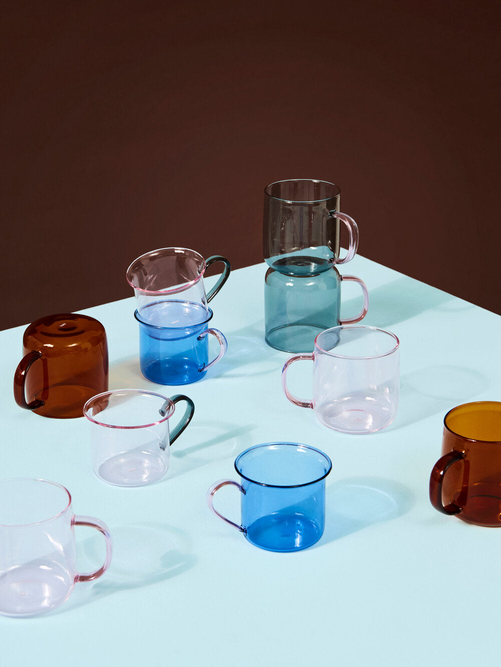 HAY Borosilicate krus, pink- sæt af to - Bahne