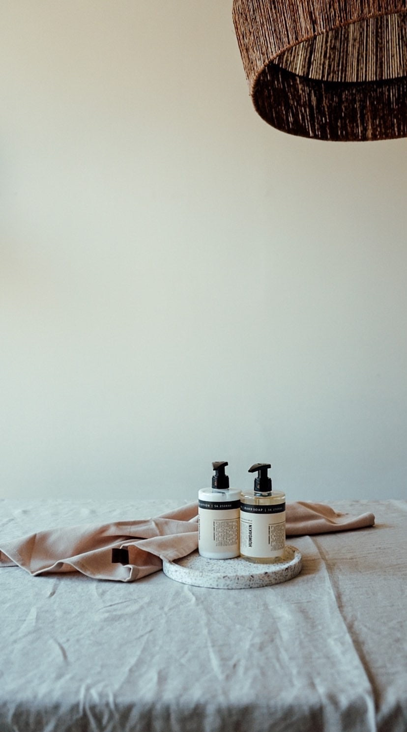 Terrazzo rund bakke - natural