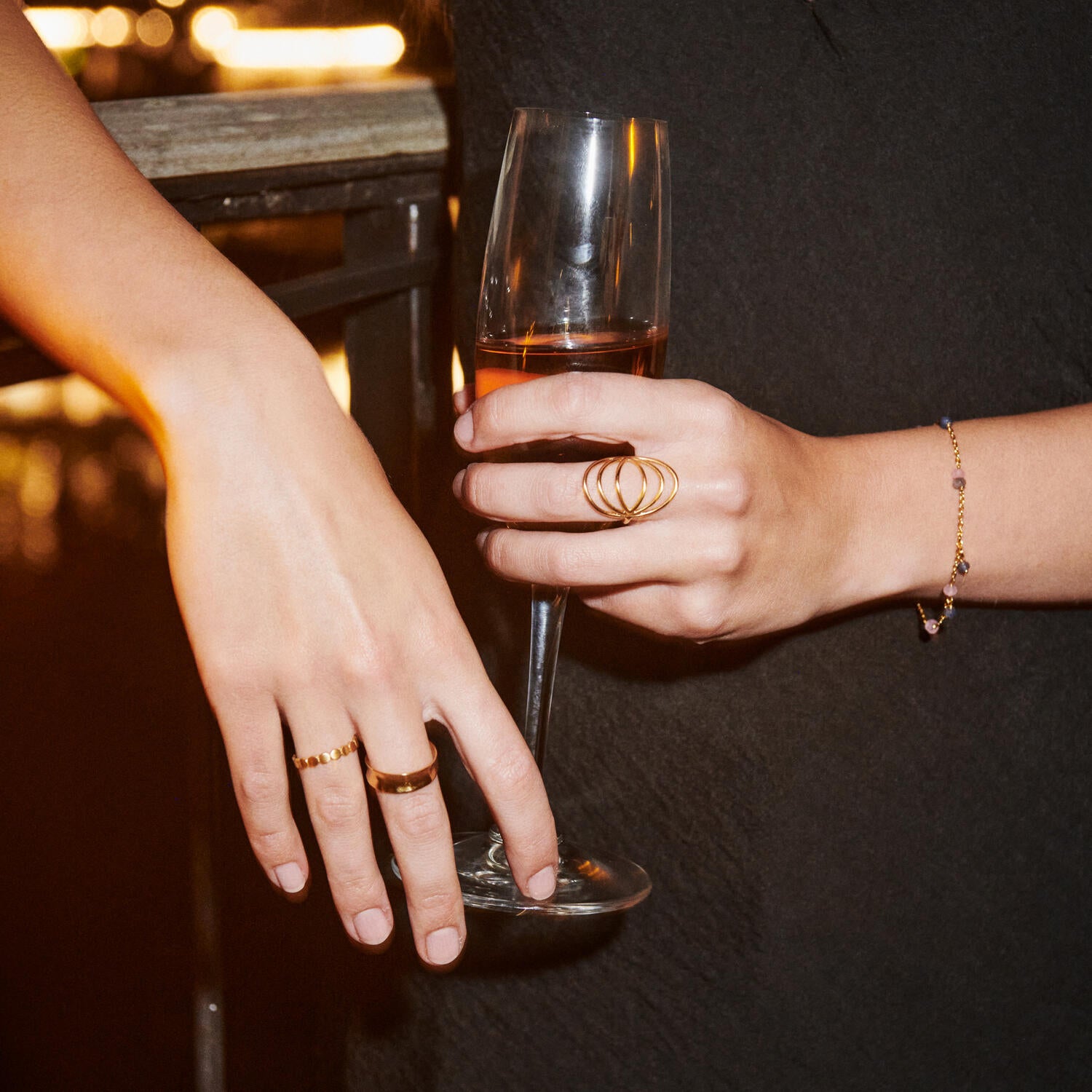 Saga ring - forgyldt